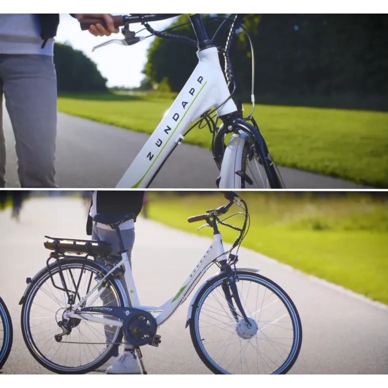 Niemiecki Elektryczny Rower Miejski 28 Uniwersalny 13,4Ah Kenda Akcesoria