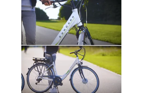 Niemiecki Elektryczny Rower Miejski 28 Uniwersalny 13,4Ah Kenda Akcesoria