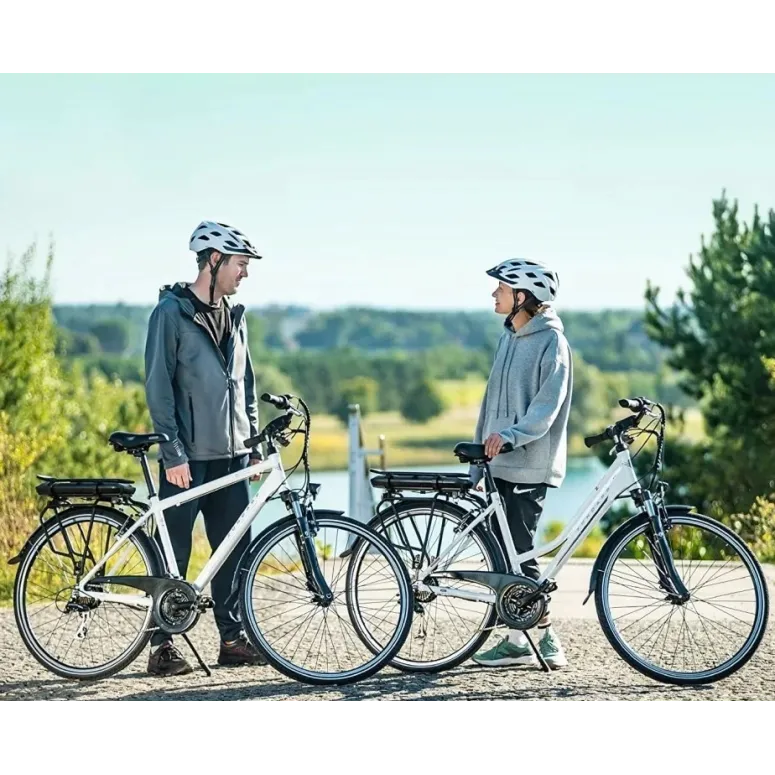 Elektryczny Rower Trekkingowy 28 ALU 13Ah 5 Trybów 250W Bagażnik Światła