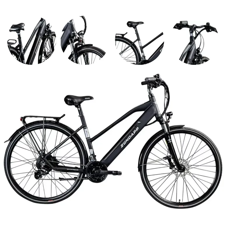 Elektryczny Rower Trekking 28 Hydraulika 250W Wspomaganie 5 Trybów Cyngle