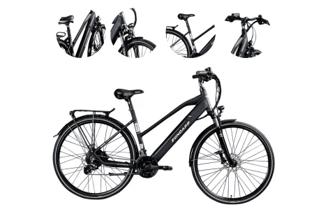 Elektryczny Rower Trekking 28 Hydraulika 250W Wspomaganie 5 Trybów Cyngle