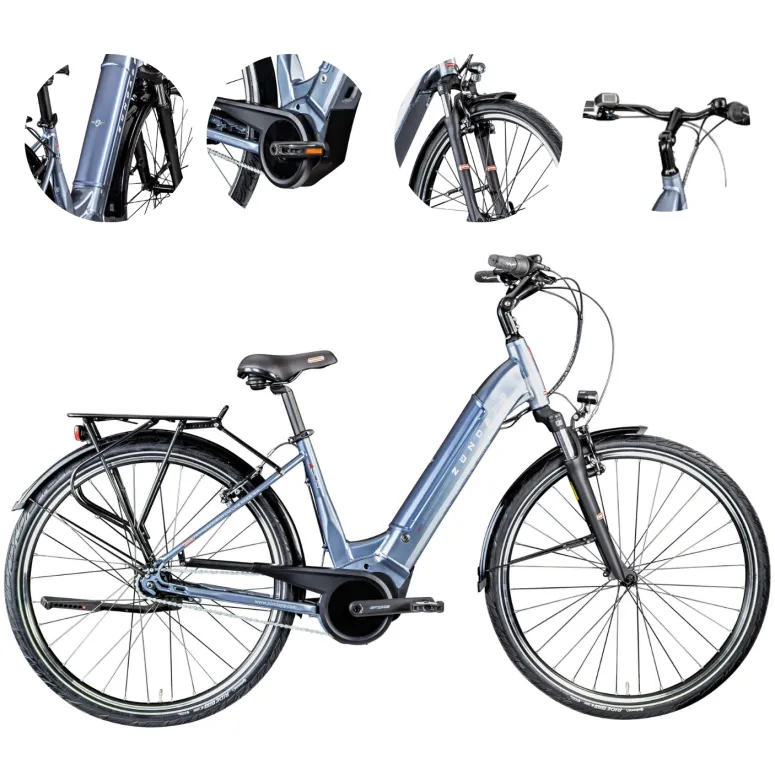 Elektryczny Rower 28 Nexus 7 Bosch ALU 11Ah 250W Błotniki Bagażnik Światła