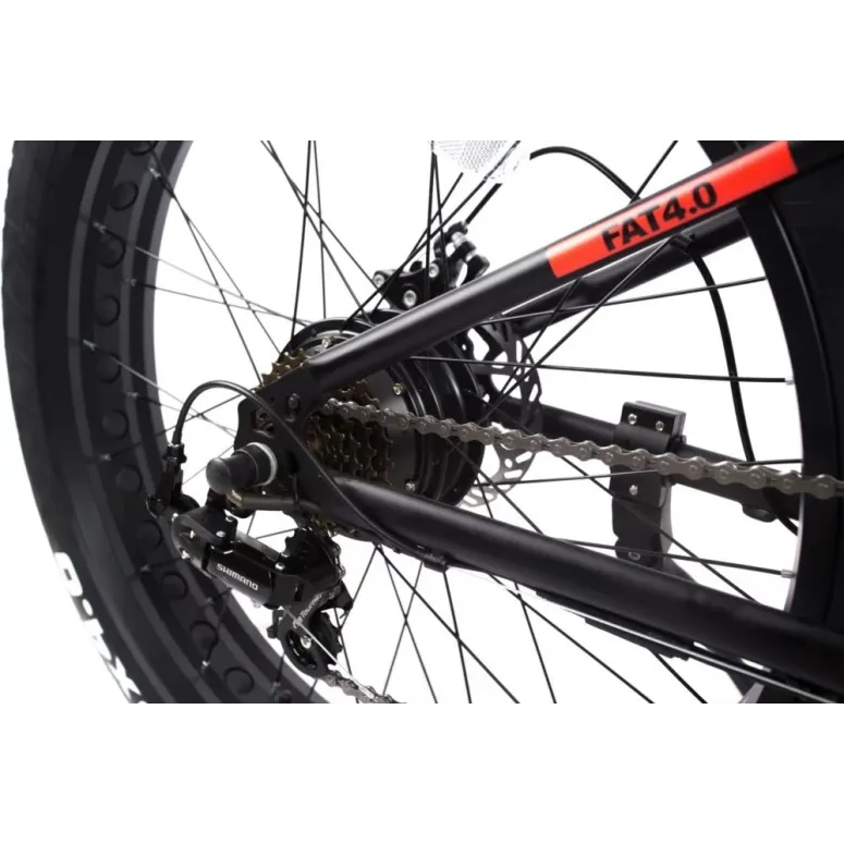 Rower Elektryczny Fatbike Górski 26 Tarcze 250W Wspomaganie 3 Tryby Cyngle