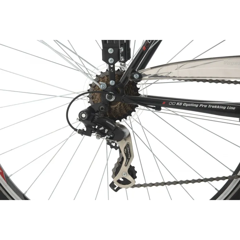 Rower Męski Trekkingowy 28 Turystyczny Bagażnik Shimano V-brake Światła