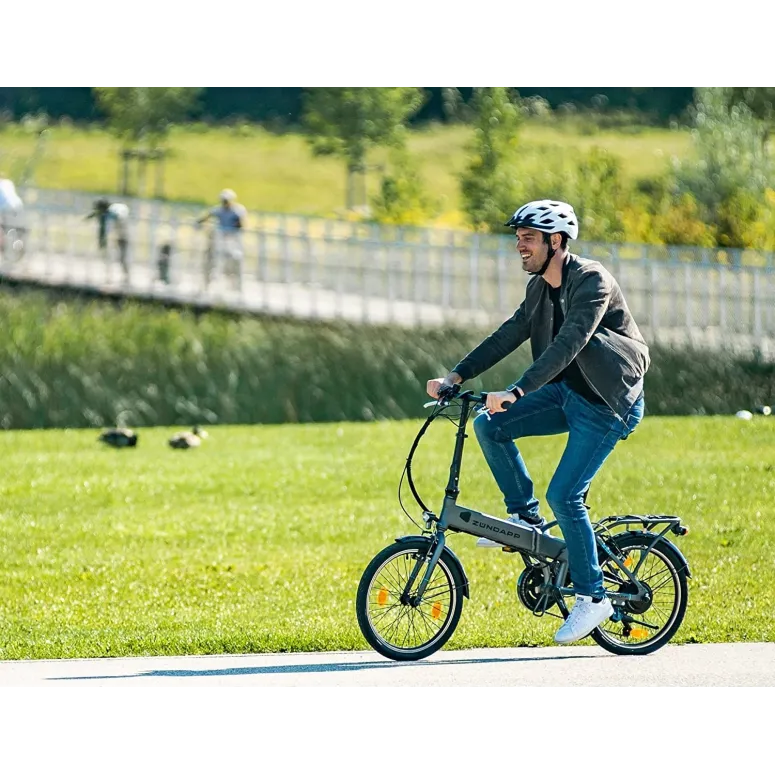 Elektryczny Rower Składany 20 Wspomaganie Składak 250 W 5 Trybów Światła