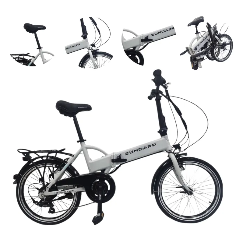 Elektryczny Rower Miejski 20 Składany ALU 250 W Składak Stopka Damski Męski