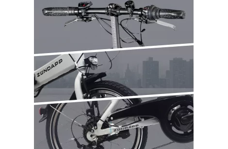 Elektryczny Rower Miejski 20 Składany ALU 250 W Składak Stopka Damski Męski