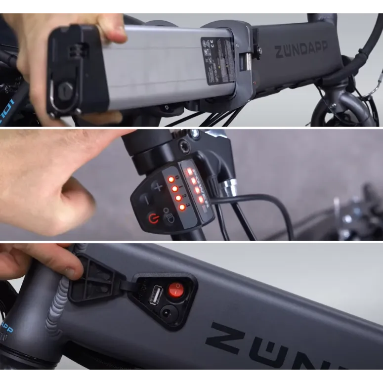 Elektryczny Rower Składany Miejski 20 ALU 250 W Składak Damski Męski Stopka