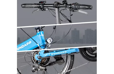 Rower Elektryczny Składany 20 Miejski 250W ALU Światła Składak Męski Damski