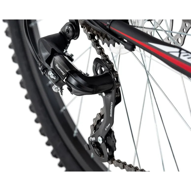 Rower Górski Męski 26 Młodzieżowy MTB Tarcze Góral Dzwonek Światła Hardtail