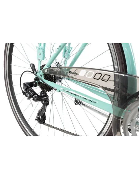 Rower Trekkingowy Damski 28 Błotniki Oświetlenie Bagażnik Turystyczny Stal