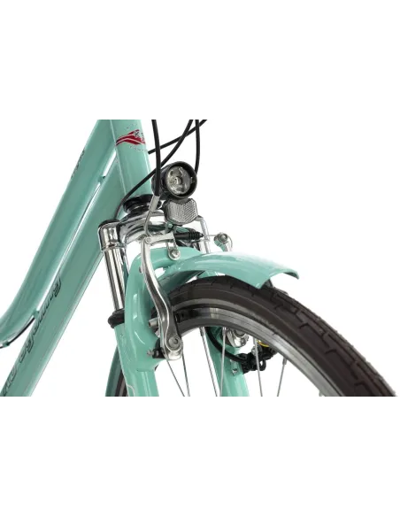 Rower Trekkingowy Damski 28 Błotniki Oświetlenie Bagażnik Turystyczny Stal
