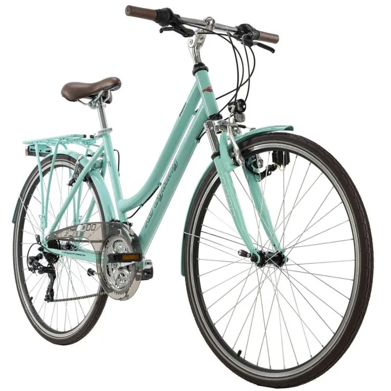 Rower Trekkingowy Damski 28 Błotniki Oświetlenie Bagażnik Turystyczny Stal