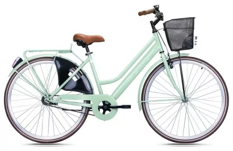 Rower Miejski Damski 28 Światła Dzwonek Bagażnik Stopka Koszyk Damka Retro