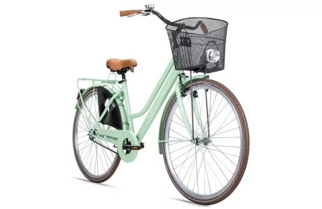 Rower Miejski Damski 28 Światła Dzwonek Bagażnik Stopka Koszyk Damka Retro