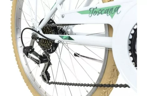 Rower Dziecięcy Miejski 24 Światła Bagaż Dzwonek Stopka Błotniki Dziewczęcy