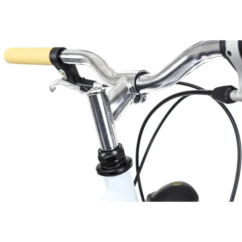 Rower Dziecięcy Miejski 24 Światła Bagaż Dzwonek Stopka Błotniki Dziewczęcy