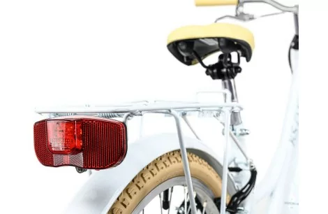 Rower Dziecięcy Miejski 24 Światła Bagaż Dzwonek Stopka Błotniki Dziewczęcy