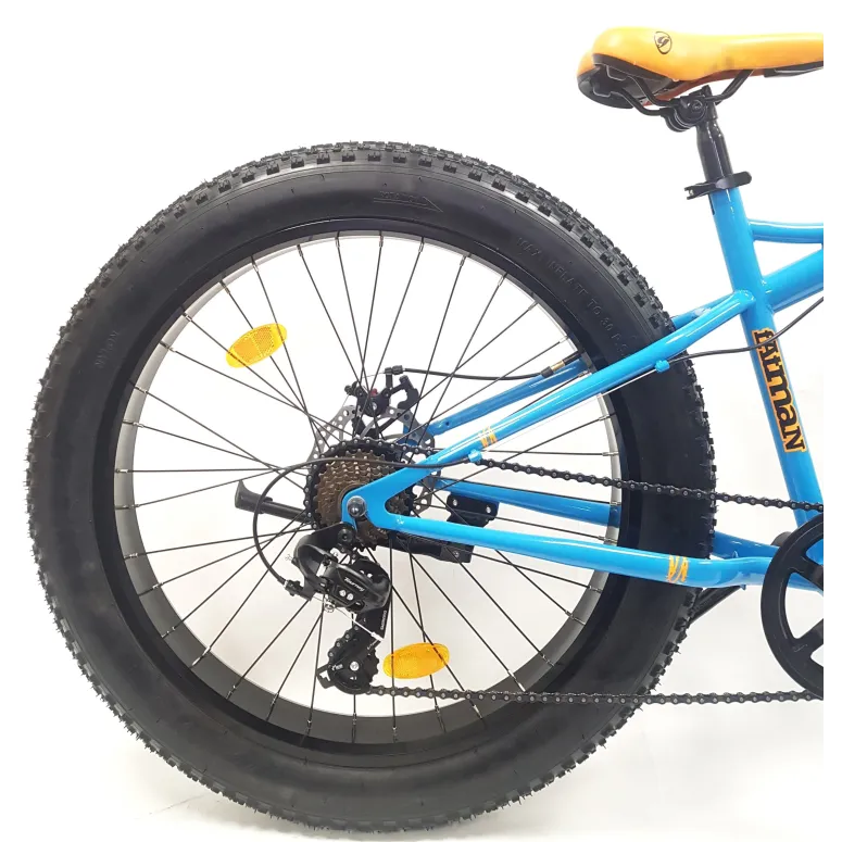 Rower Fatbike Młodzieżowy 26 Męski Damski Szerokie Opony Tarcze Cyngle MTB