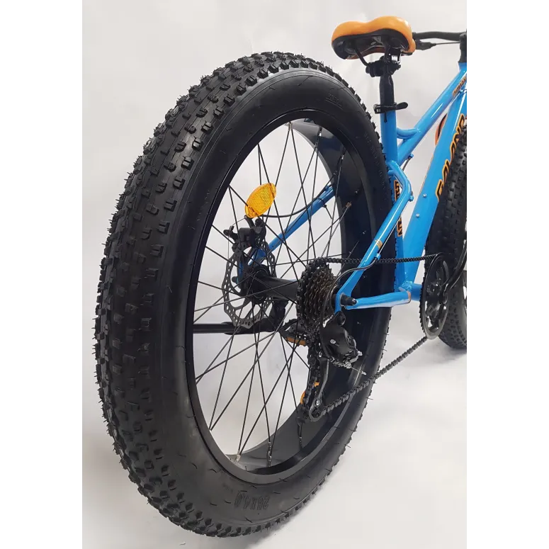 Rower Fatbike Młodzieżowy 26 Męski Damski Szerokie Opony Tarcze Cyngle MTB