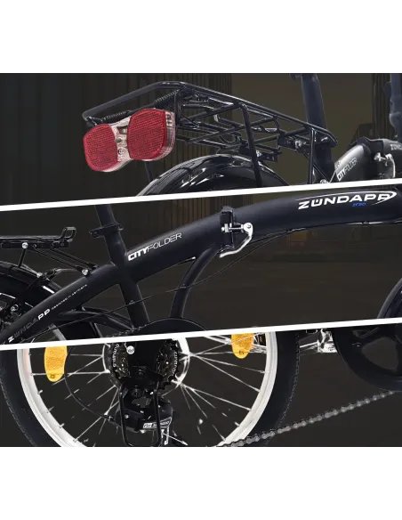 Rower Składany Miejski 20 Bagażnik V-brake Akcesoria Stalowy Damski Męski