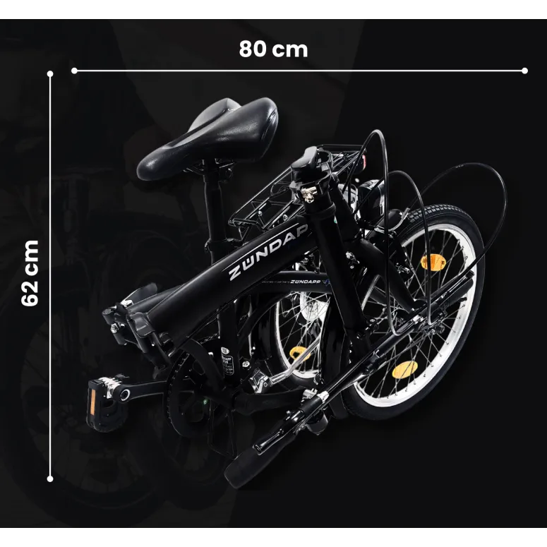 Rower Składany 20 Składak Miejski Bagażnik Męski Damski Światła Dzwonek