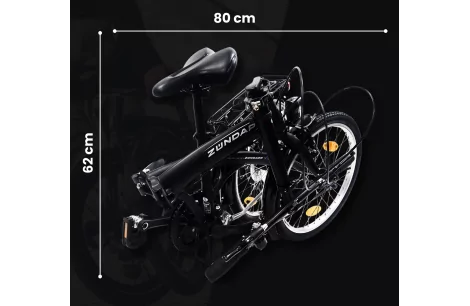 Rower Składany 20 Składak Miejski Bagażnik Męski Damski Światła Dzwonek