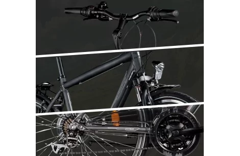 Rower Trekkingowy Męski 28 Aluminiowy Bagaż Oświetlenie Stopka Turystyczny