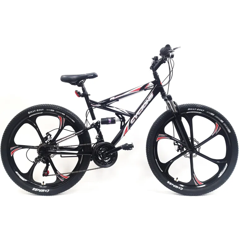 Rower Górski Męski Damski 26 Młodzieżowy MTB Tarcze Stopka Światła Dzwonek