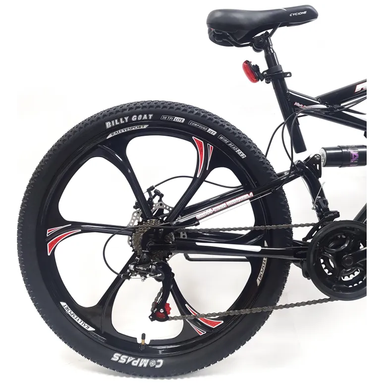 Rower Górski Męski Damski 26 Młodzieżowy MTB Tarcze Stopka Światła Dzwonek