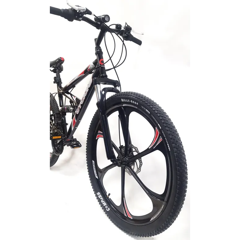 Rower Górski Męski Damski 26 Młodzieżowy MTB Tarcze Stopka Światła Dzwonek