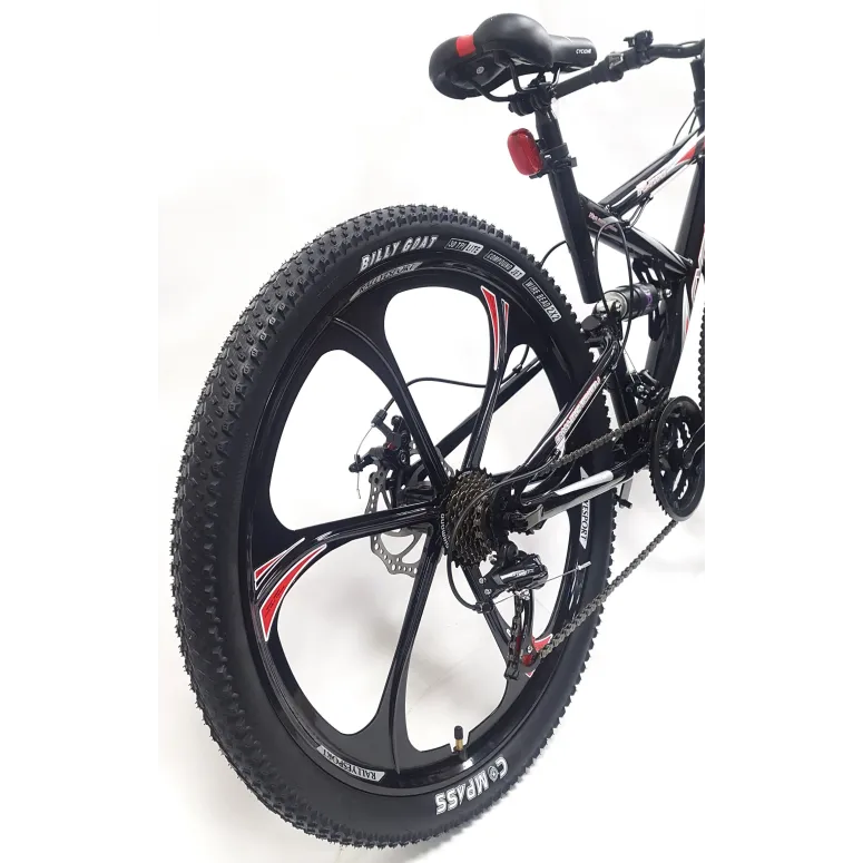 Rower Górski Męski Damski 26 Młodzieżowy MTB Tarcze Stopka Światła Dzwonek