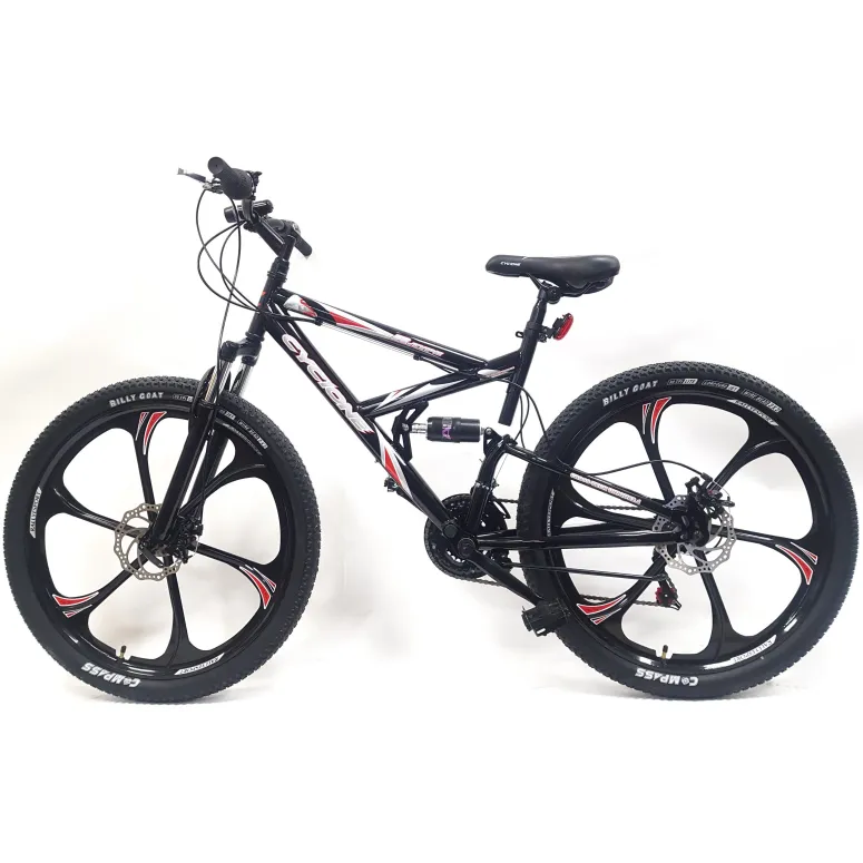 Rower Górski Męski Damski 26 Młodzieżowy MTB Tarcze Stopka Światła Dzwonek