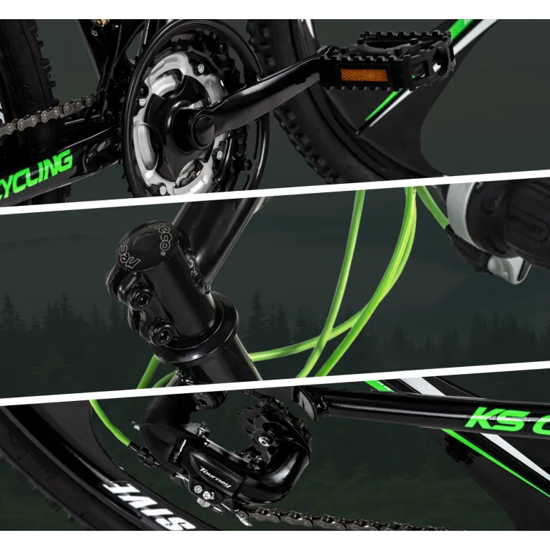 Rower Górski Damski Męski 26 Amortyzacja Tarcze Mechaniczne Błotniki