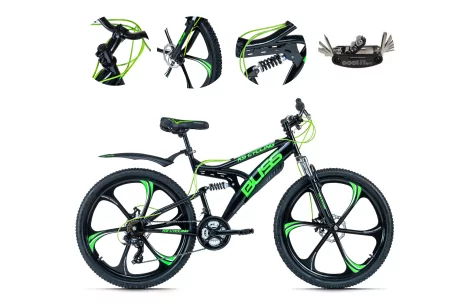 Rower Górski Młodzieżowy Damski Męski 26 MTB Tarcze Amortyzacja Błotniki