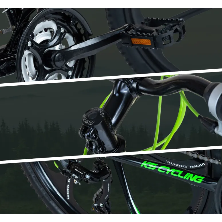 Rower Górski Młodzieżowy Damski Męski 26 MTB Tarcze Amortyzacja Błotniki