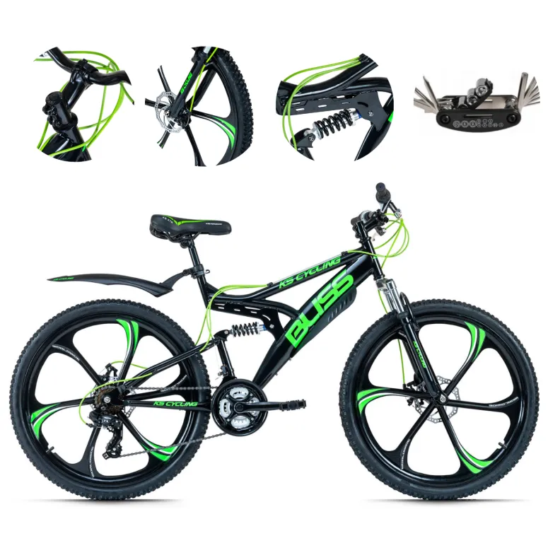 Rower Górski Młodzieżowy Damski Męski 26 MTB Tarcze Amortyzacja Błotniki