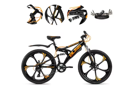 Rower Górski Młodzieżowy Damski Męski 26 MTB Tarcze Amortyzacja Błotniki