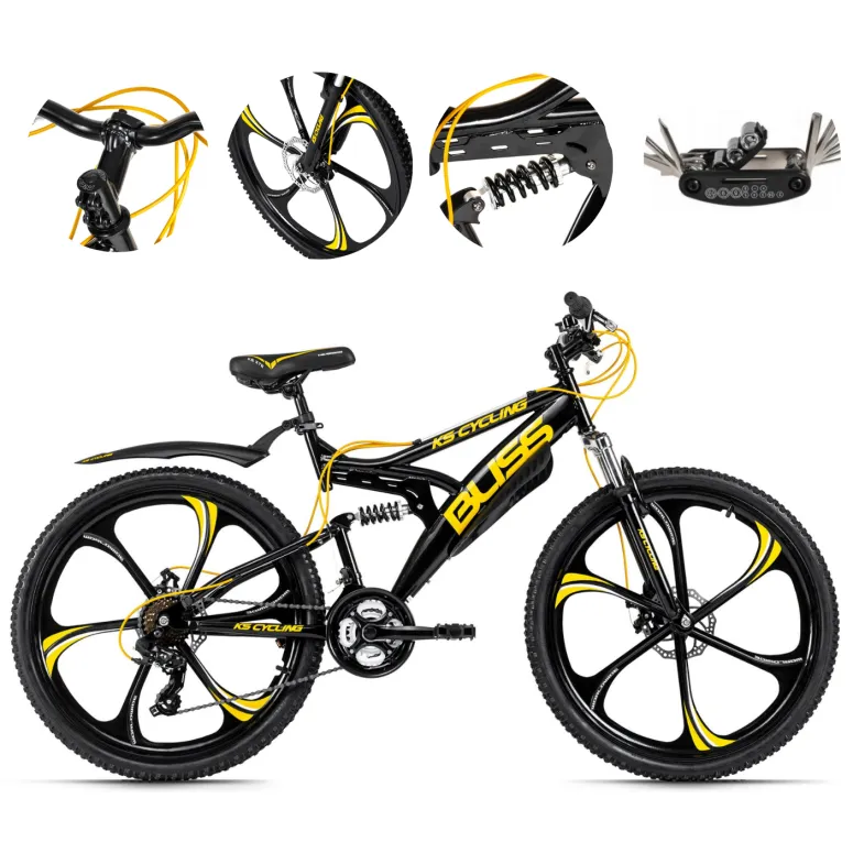 Rower Górski Młodzieżowy 26 MTB Tarcze Amortyzacja Damski Męski Błotniki