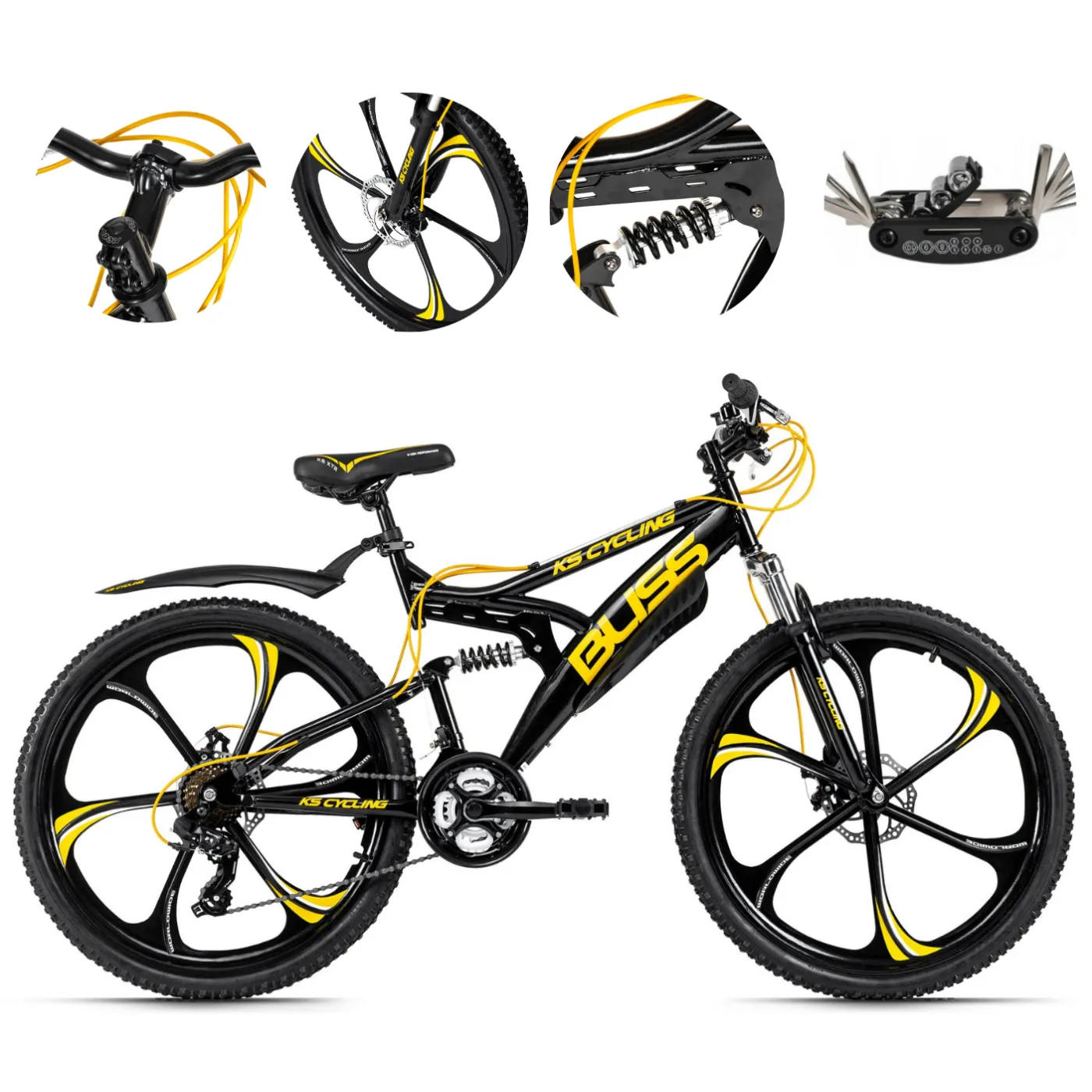 Rower Górski Młodzieżowy 26 MTB Tarcze Amortyzacja Damski Męski Błotniki