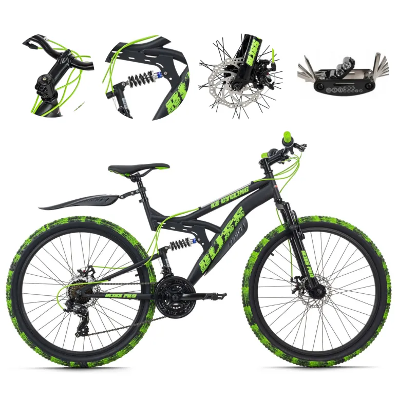 Rower Górski MTB Młodzieżowy 26 Pełna Amortyzacja Tarcze Męski Damski Góral