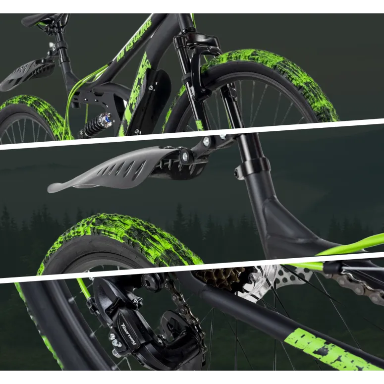 Rower Górski MTB Młodzieżowy 26 Pełna Amortyzacja Tarcze Męski Damski Góral