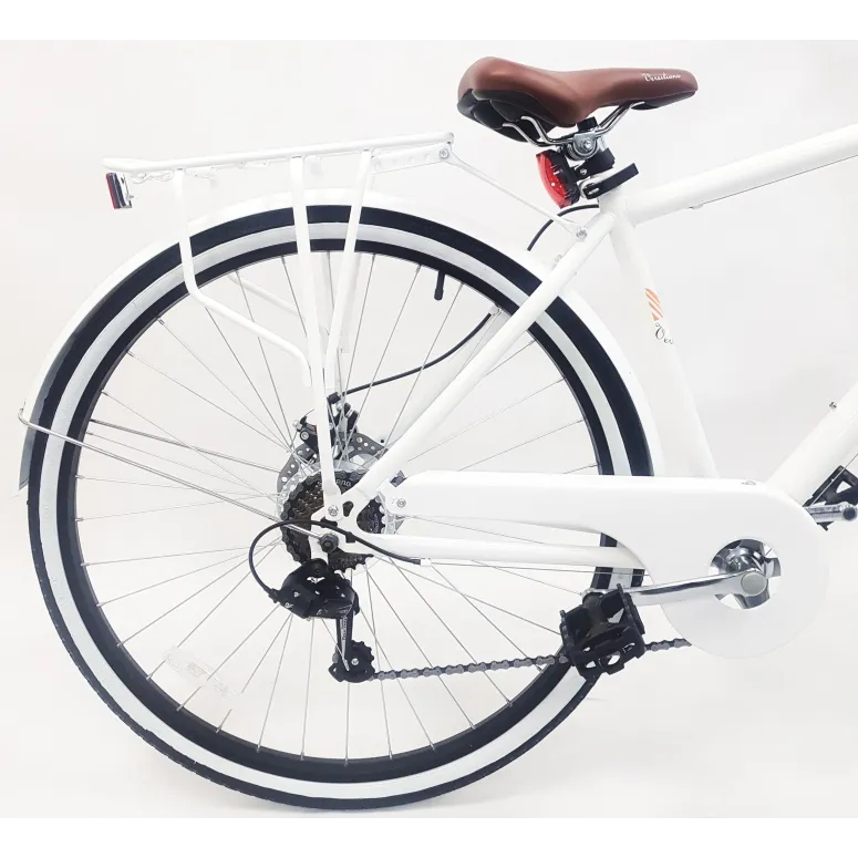 Rower Miejski 28 Męski Bagażnik Oświetlenie Dzwonek Stopka Błotniki Tarcza