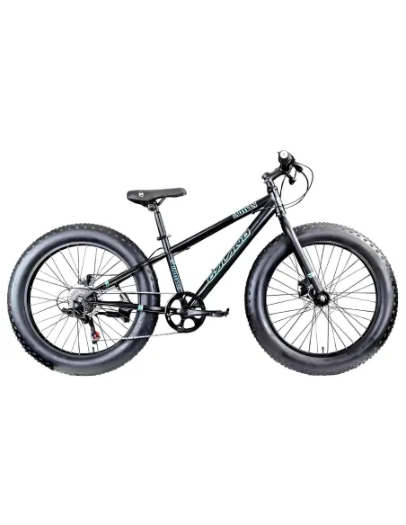 Rower Dziecięcy Fatbike MTB 24 Chłopięcy Dziewczęcy Tarcze Dzwonek Stopka