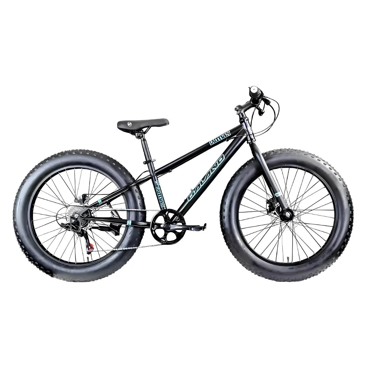 Rower Dziecięcy Fatbike MTB 24 Chłopięcy Dziewczęcy Tarcze Dzwonek Stopka