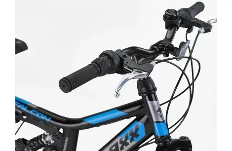 Rower Dziecięcy Górski 24 Chłopięcy MTB Pełna Amortyzacja Dzwonek Stopka