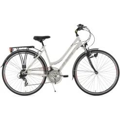 Rower Trekkingowy Damski 28 Stopka Turystyczny Bagażnik Oświetlenie Dzwonek