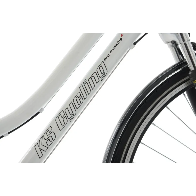 Rower Trekkingowy Damski 28 Stopka Turystyczny Bagażnik Oświetlenie Dzwonek