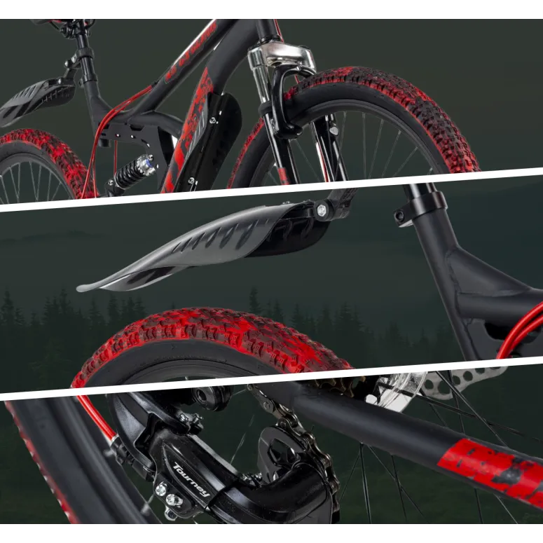 Rower Górski 26 MTB Pełna Amortyzacja Góral Hamulce Tarczowe Młodzieżowy