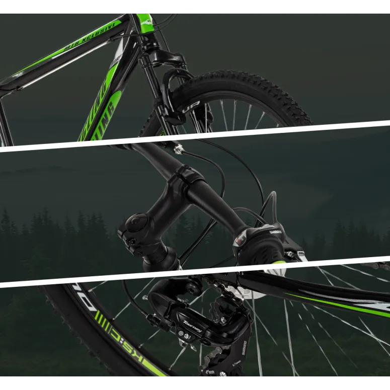 Rower Górski Męski 26 Hamulce Tarczowe MTB Amortyzowany Góral Młodzieżowy